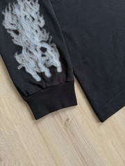 Vintage Adidas 00s Lightning Metallica esque y2k long sleeve t shirt L – XL