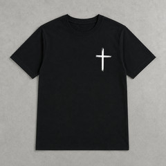 Christian Cross T-Shirt Men’s Faith Religious Graphic Casual Tee Top