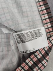 Helmut Lang Logo OS Tee Mini Digital Check Red Men’s Size Large New