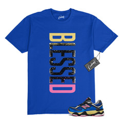 9060 Blue Oasis Real Pink Black T Shirt to Match VERTBLS