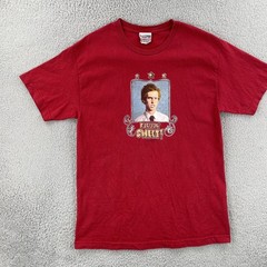 Vtg Mighty Fine Brand Mens L Red Shirt 2005 Napoleon Dynamite Flipping Sweet Y2K