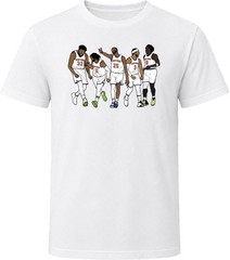 NEW YORK TRENDING Jalen Brunson KAT Og Mikal Bridges N.Y Hart T Shirt