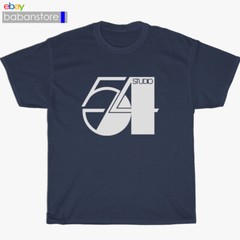 New Studio 54 Music Production House Logo Black/Grey/navy T-Shirt Size S-3XL