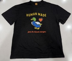 Human Made in Japan Duck Heart Graphic Tee Black Size L Cotton T Shirt