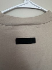 Fear of God Essentials Taupe Oversized T-Shirt Beige Heavyweight Tee Unisex