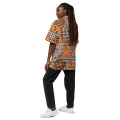 Pizza Pie & Slices Black Table Cloth – Lightweight Button Up Casual Dress Shirt