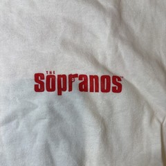 Abercrombie & Fitch The Sopranos Family T Shirt Sunday Dinner Table White SZ M