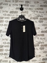 NWT! Lot of 2 JMIERR Short Sleeve Ribbed Button Neck Tee Shirts – Blue/Black S