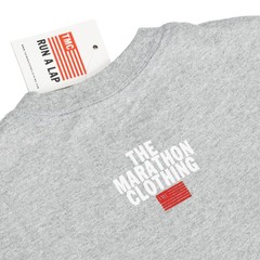The Marathon Clothing Crenshaw T-Shirt Gray Blue Script Small S Nipsey Hussle