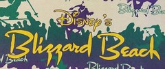 Vtg 90s Disney Blizzard Beach Faded Distress AOP Shirt L Surf Vaporwave Grunge