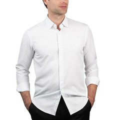 Nautica Men’s Performance Slim Fit Dress Shirt, White, M (15-15.5, 32/33)
