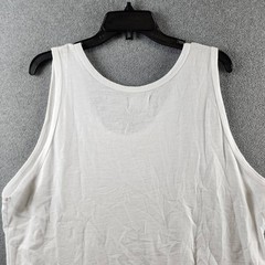Goodlife Sun Faded Slub Scallop Tank Men’s XXL White Solid Scoop Neck Pullover
