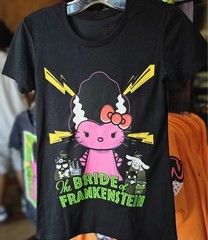 Universal Studios Hello Kitty Bride of Frankenstein Halloween T-shirt