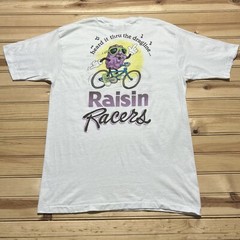 Vintage 80s Heard It Through Dragline California Raisins Racers Shirt Size Large