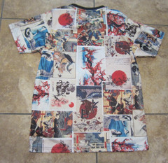 Fresh Prints Of Tokyo By Drill Clothing Co T-Shirt Small Japanese Allover
