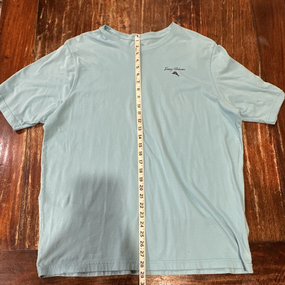 Tommy Bahama Relax 2XL Men’s Blue Double-Sided Fish Graphic Crewneck T-Shirt