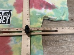 VTG Obey Mens Sz M Oversized Tie Dye Front Back AOP Y2K Tee T-Shirt