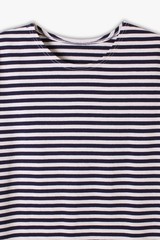 Army Telnyashka Striped Cotton Short Sleeve T-Shirt Russian Navy Blue Large