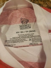 WHERE’S WALDO tee/ Sz ADULT XS/Halloween/Dress Up