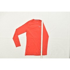 Nike Pro Dri-FIT Compression Long Sleeve Shirt Red Men’s Small Athletic Baselaye