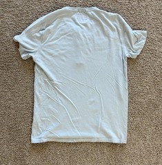 Abercrombie & Fitch Henley Shirt Mens Small Light Blue Short Sleeve Moose Logo