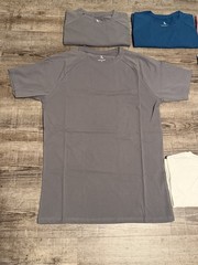 Lot of 12 Tailored Athlete Athletic Fit T-Shirts – White, Blue, Gray – New XL