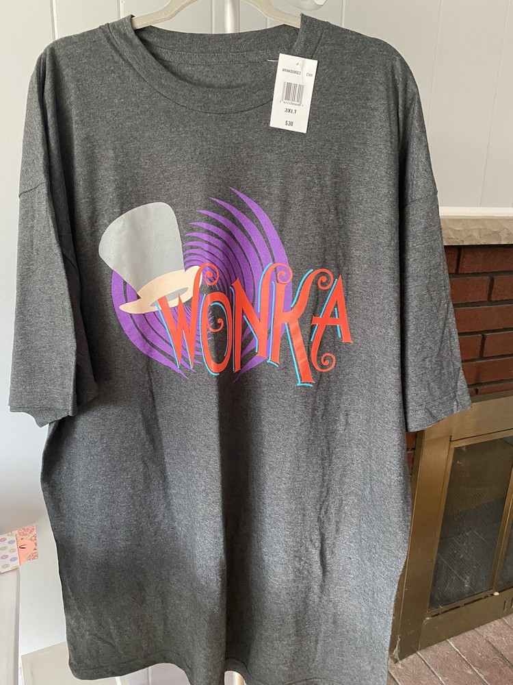 WONKA Men’s 3XLT Mad Engine Heather Gray Graphic T-Shirt New with Tags