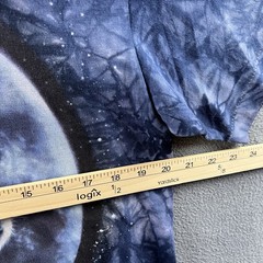 Vintage Stussy Shirt Mens Medium Tie Dye Wolf Nature Tee 90s Single Stitch RARE