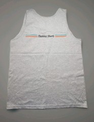 Chubbies Shorts Tank Top Mens Medium Soft Gray Sky’s Out, Thighs Out