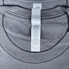 Lot of 2 Next Level Unisex Premium Dark Gray TShirts Plain Super Soft US Size XS