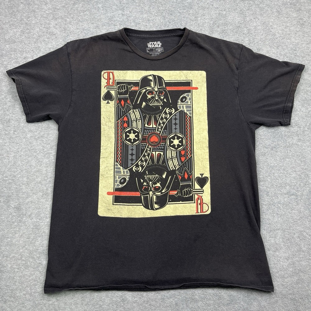 Star Wars Darth Vader Spades Playing Card T-Shirt By Fifth Sun Men’s Size L