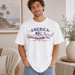 Patriotic 4th of July T-Shirt, Pop-Art Statue of Liberty Tee Summer Outfit