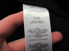 Spyder Shirt Mens 2XL 1/4 Zip Long Sleeve Outdoor Lightweight Blue Casual