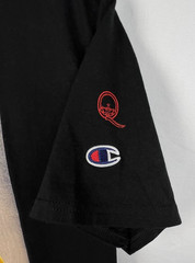 CHAMPION QUEEN Official Merch Graphic T-Shirt Medium Black Freddie Mercury Band