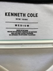 NEW Kenneth Cole Men’s Medium White Core Edit V-neck Short Sleeve T-Shirt