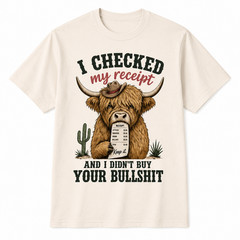 Funny Highland Cow Graphic Western Unisex T-Shirt Vintage Farm Animal Tee