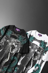 New Fashion Elephant Rhinestone Summer Short Sleeve Luxury Men Trend T-Shirt