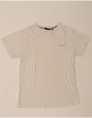 PIERRE CARDIN Mens T-Shirt Top Large White Cotton VH13