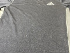 Adidas Shirt Adult Large Grey Climacool Stay Cool Short Sleeve Lightweight Mens