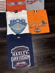 VTG Y2K T-Shirt Lot OF 7 Harley Davidson Biker Motorcycle L XL 2XL 3XL