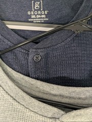 mens thermal waffle long sleeve tee shirts