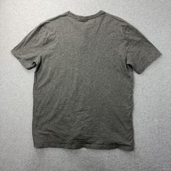 Oakley Shirt Mens Large Gray Henley Short Sleeve Logo Tee Casual Adult