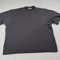 Uniqlo Shirt Mens 3XL Black AIRism U Crew Neck Oversized Short Sleeve Blank Tee
