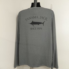 Panama Jack Blue Marlin Fishing Shirt Men’s Size XXL Gray Front Pocket UPF 50