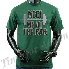 Meet Me At The Bar Exercise Gym Funny Joke Humor Humorous Graphic T-shirt