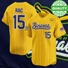 #15 RAC Savannah Bananas Baseball Jersey 3D AOP Kids Youth ND1873