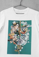JoJo’s Bizarre Adventure T-Shirt Anime Manga Graphic Tee Retro Unisex apparel
