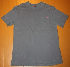 Wrangler Mens XLT 46-48 Cotton Workwear T-Shirt Pocket Logo Dark Gray Crew Neck