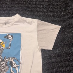 Artist Union Skeleton Cowboy Horse Graphic T-Shirt White Mens Medium
