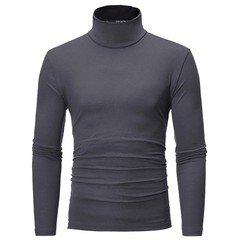 Men’s Thermal Underwear Top Slim Fit High Neck Long Sleeve Winter Shirt